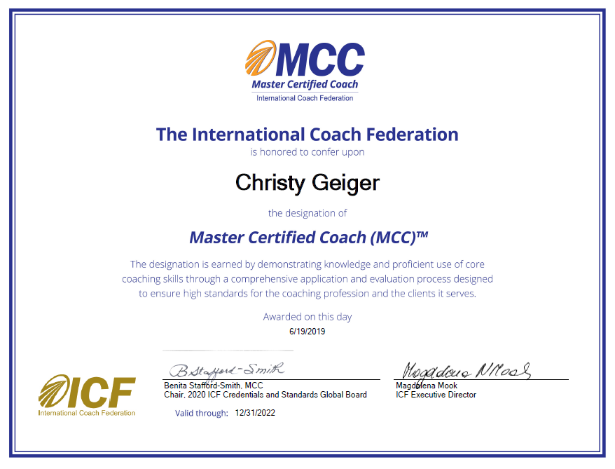 MCC Certificate